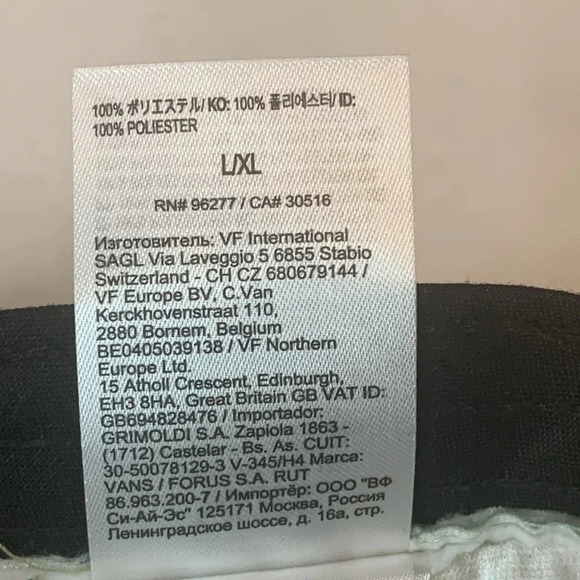 Vans Peace of Mind Embroidered Patch Bucket Hat Green L/XL NWT - Picture 8 of 8